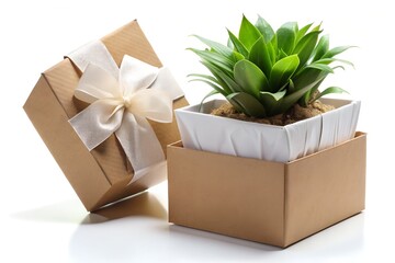 Eco-Friendly Green Plant in a Gift Box for Any Occasion