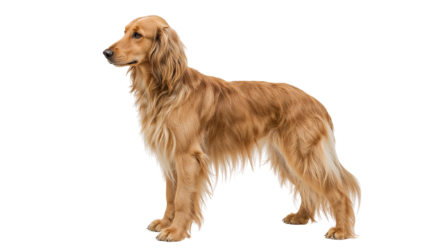 Golden Retriever Dog Isolated on Transparent Background PNG