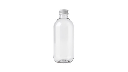 Clear Plastic Bottle - Isolated on Transparent Background PNG