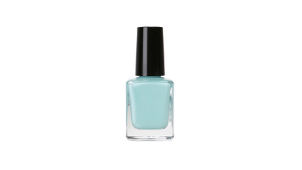 Blue Nail Polish Bottle - Isolated on Transparent Background PNG