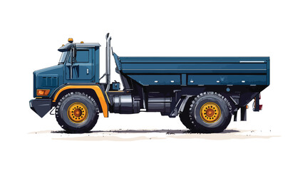 Wide Angle Truck Vehicle White Background