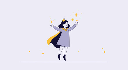 Enchanting Princess Spreading Magic And Positivity With Her Optimistic Attitude