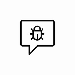 Obraz premium bug report icon sign vector