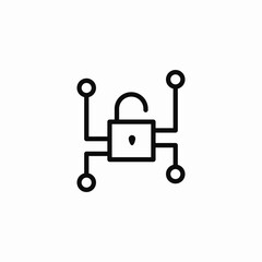cyber security access icon sign vector