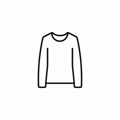 long sleeve shirt icon sign vector