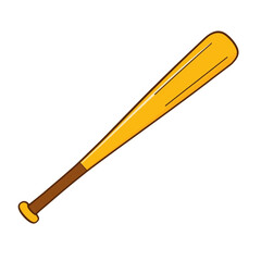 Bat Icon: Yellow Swing Power with Classic Grip