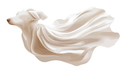 Elegant White Silk fabric Background