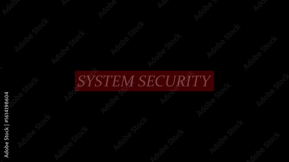 Poster urgent security alert attention icon animation cyber attack malware hacked privacy data being hacked