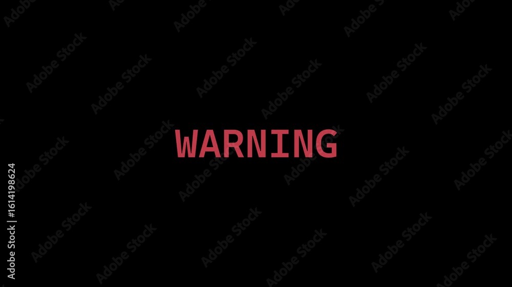 Poster data hacked warning attention icon animation cyber attack malware hacked privacy data being hacked. 