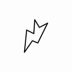 sudden lightning icon sign vector