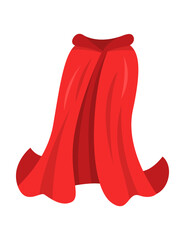 Red Superhero Cape Perfect for Creative Designs, Artistic Illustrations, and More