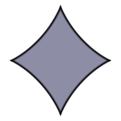 polygon four-sided with curved edges