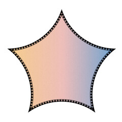 Pentagon with curved edges