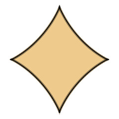 polygon four-sided with curved edges