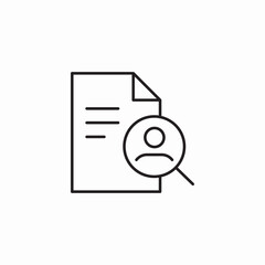 individual paperwork icon sign vector