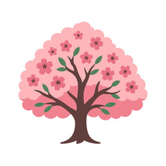 tree Sakura illustration vector on white background
Vector illustration on white background flowers