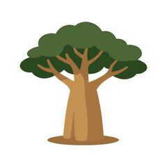tree Baobab illustration vector on white background
Vector illustration on white background flowers