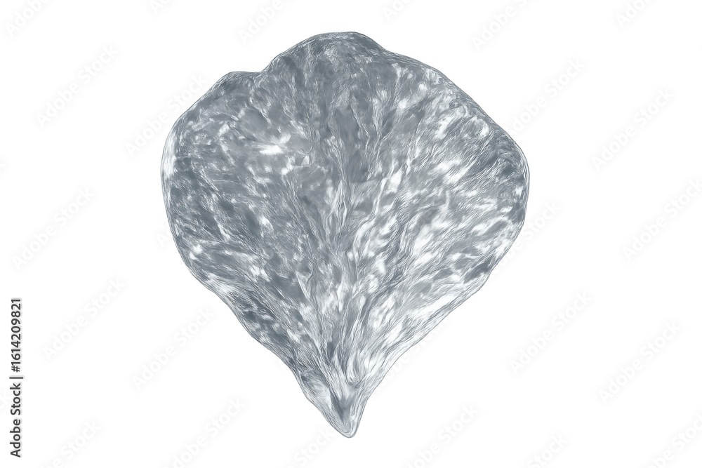 Poster silver liquid metal splashing, creating dynamic shapes with a transparent background, perfect for vi