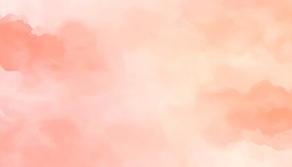 Fototapeta premium Soft Coral Watercolor Gradient. Abstract watercolor background