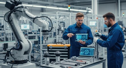 Industrial machinery undergoing preventive maintenance to optimize digital automation and reduce downtime