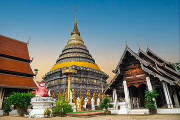 Pagoda of Wat Phra That Lampang Luang , Lampang ,Thailand