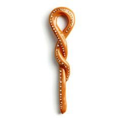 Twisted Orange Hair Accessory with Embedded Gems