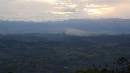 Sky and mountain landscape 