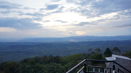 Sky and mountain landscape 