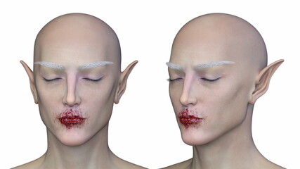 悪魔青年　3DCGレンダリング