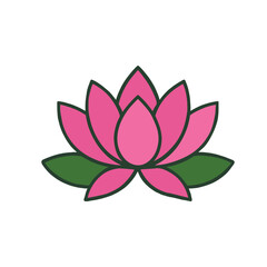 flowers Lotus illustration vector on white background
Vector illustration on white background flowers