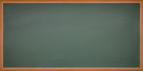 Blank Chalkboard for Education: A classic chalkboard, encased in a wooden frame, provides a perfect backdrop for education, ideas, and communication.