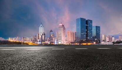outdoor road skyline city building landscape sky night cityscape street travel
