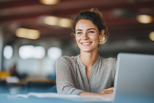 Teacher Smiling Professional Woman Remote Online Coach
