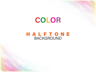 Light color gradient halftone dots grunge wide background