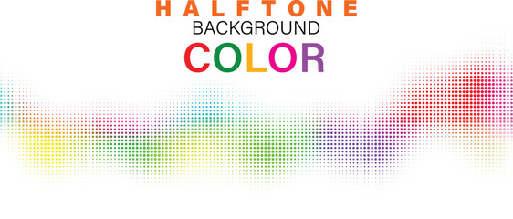 Light color gradient halftone dots grunge wide background
