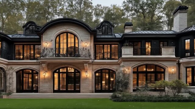 Magnificent Estate Elegance: A Cinematic Glimpse of Luxurious Residential Architecture