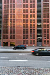 Elegant Red Brick Parking Structure in Hamburg, Germany