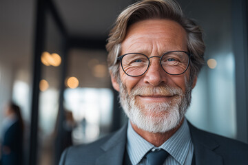 Fototapeta premium Professional Businessman - Confident Businessman, Smiling