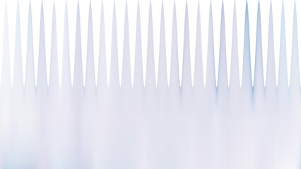 Minimal Abstract Spikes and Blur Texture Background. Soft White and Blue Gradient. Transparent with Vertical Sharp Lines