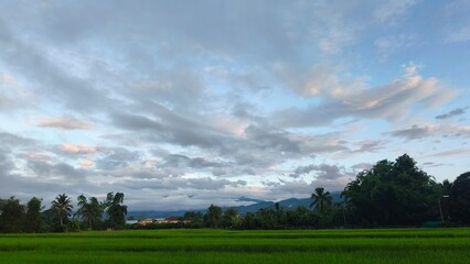 landscape with clouds