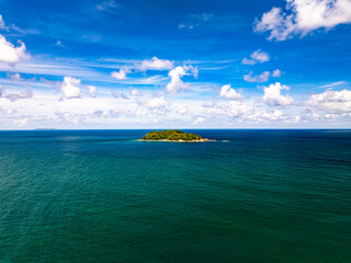 Beautiful sea in summer season Drone view