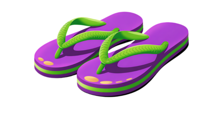 flip flops isolated on white