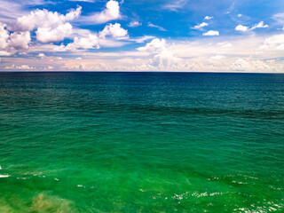 Beautiful sea in summer season Drone view