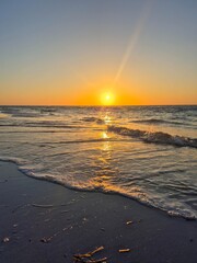 sunset at the beach