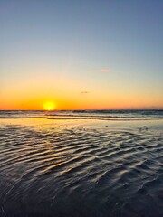 sunset over the sea