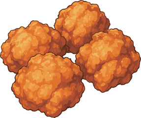 唐揚げのイラスト