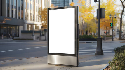 Promote your brand with this blank urban city advertising billboard template