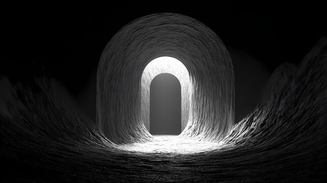 Melting arch suspended in void chamber
