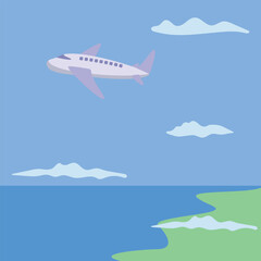 Fototapeta premium airplane in the sky