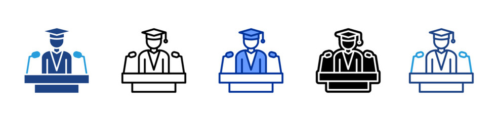 Speech icon sheet multiple style collection